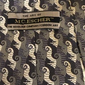 M.C Escher silk tie